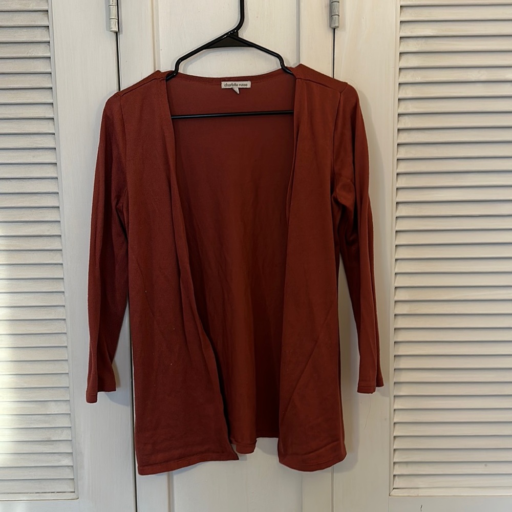 Burnt orange cardigan